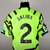 William Saliba signed yellow, black & blue Arsenal No.2 away shirt, season 2023-24